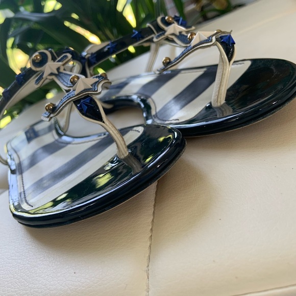 Dolce and Gabbana, nautical studded anchor sandals - Picture 2 of 13